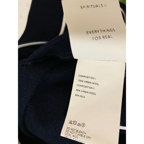 Wales Bonner Duffle Toggle Melton Virgin Wool With Hoodie Coat Made In England - Picture 13 of 13